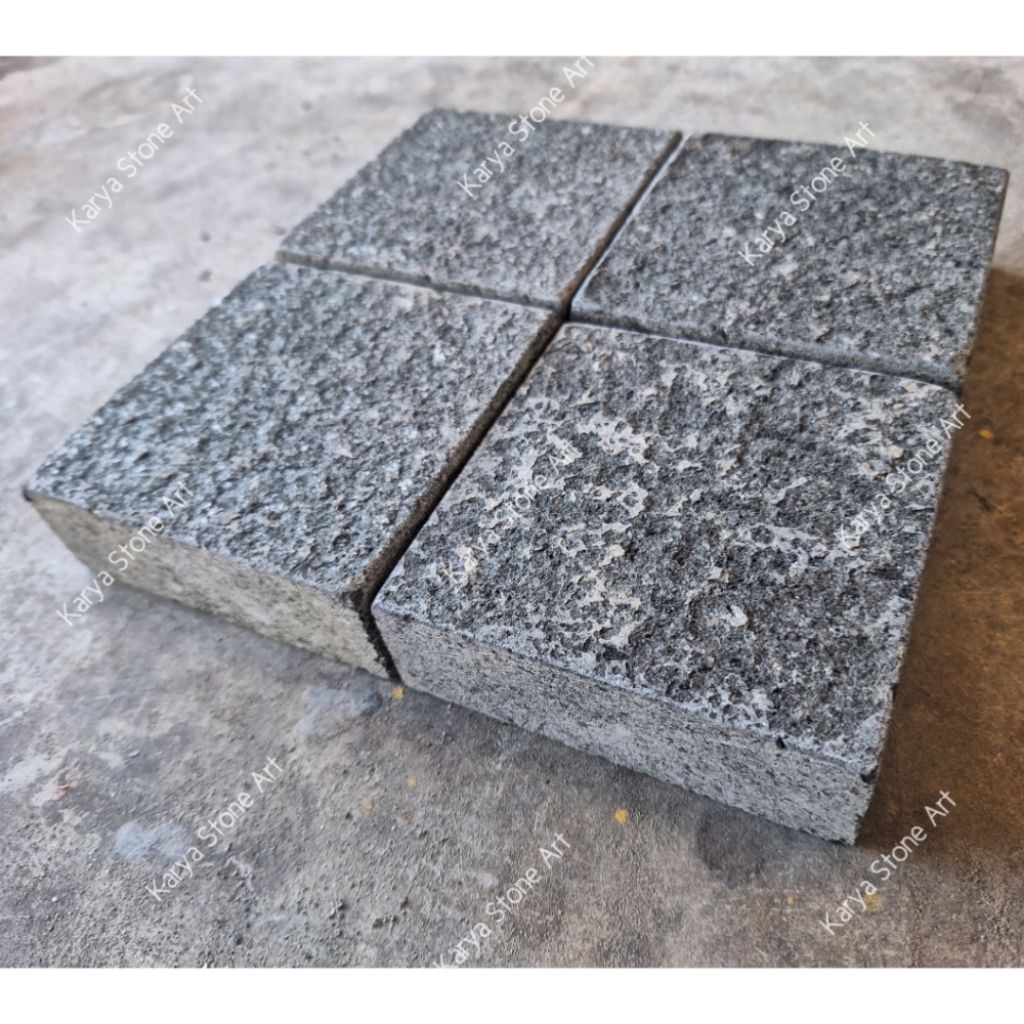 Batu Andesit Carport 10x10x3 | Andesit Hitam Tulungagung | Batu Alam Andesit | Andesit Bakar | Grani