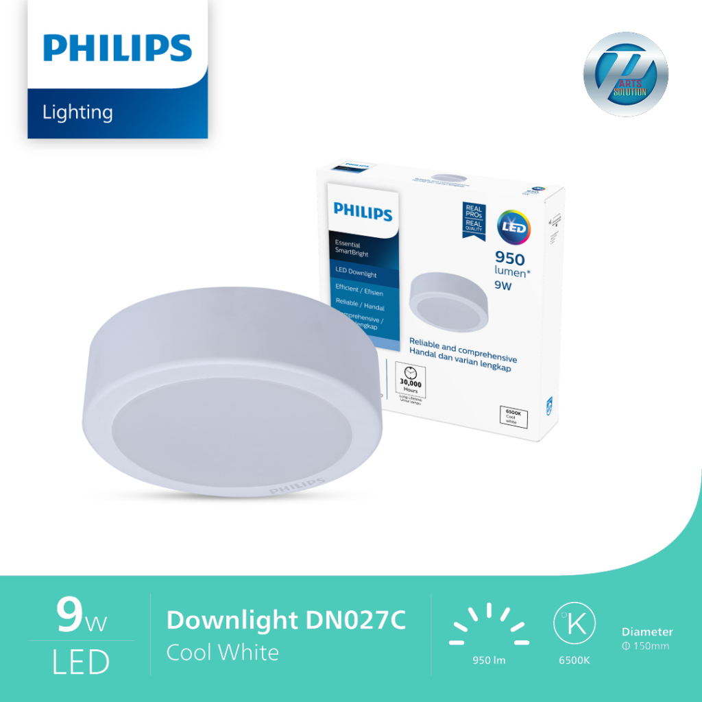 Lampu PHILIPS LED Downlight Outbow DN027C G3 9 12 15 19 W Watt Cahaya Putih Netral dan Kuning Warm