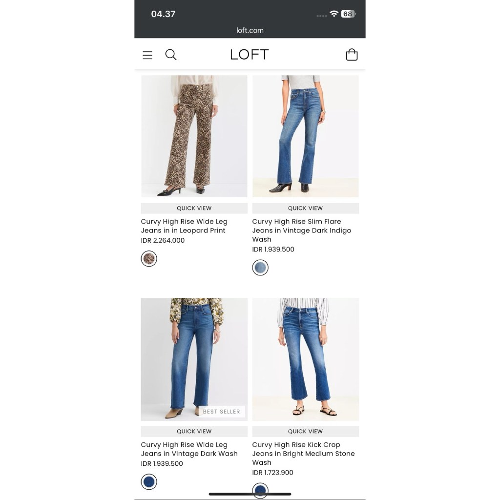 PART 2 - LOFT / ANN TAYLOR / AE Celana jeans wanita