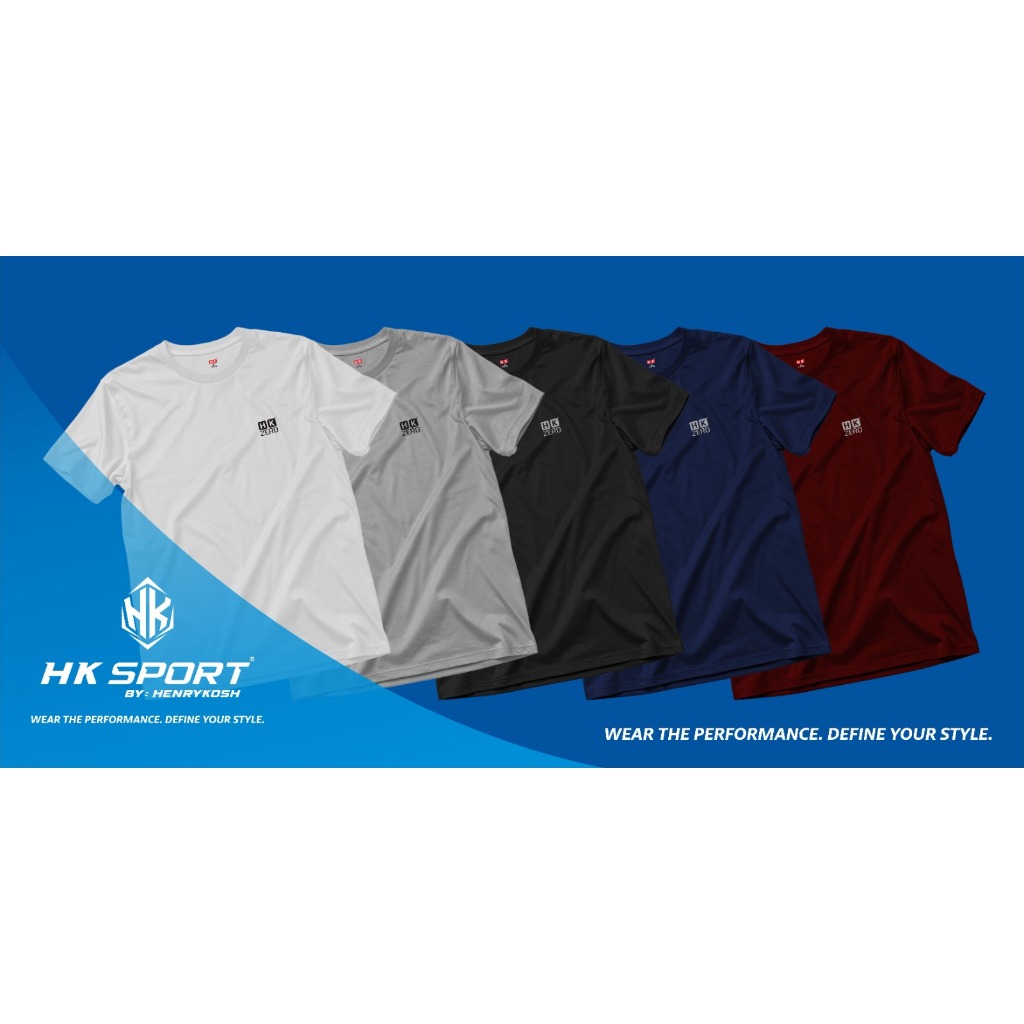 HK SPORT - Kaos Olahraga Drifit Unisex | Kaos Jogging | HK Zero