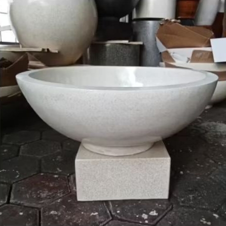 Pot teratai teraso diameter 60 cm + tatakan pot teraso