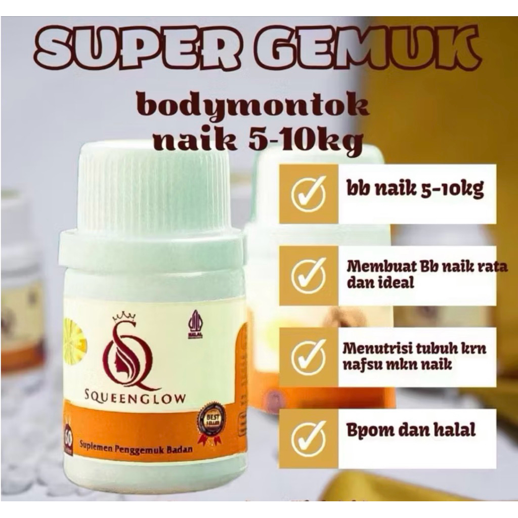 Vitamin isi 60 Gemuk Badan Penggemuk Badan Gemuk Badan