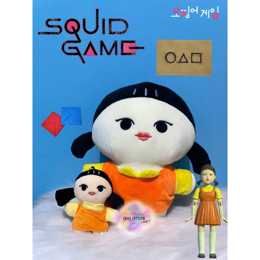 Boneka Korea Squid Game Younghee Plush Doll Original | Plush Doll Younghee Squid Game Official Licen