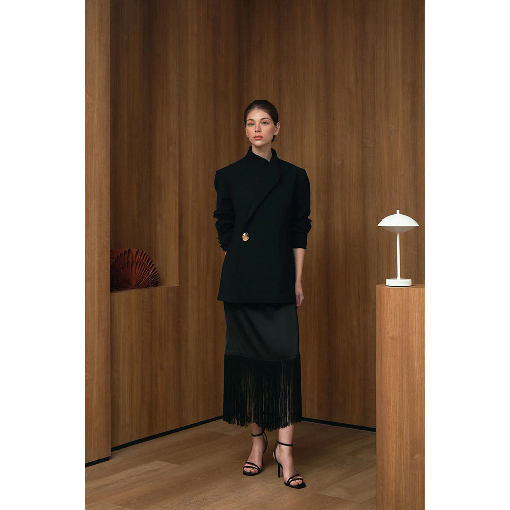 New Clea Gwena Blazer Voyya Jacket Khaki Bianna Matteau Stripe Tanya Tanktop Black Grey Laurent Vest