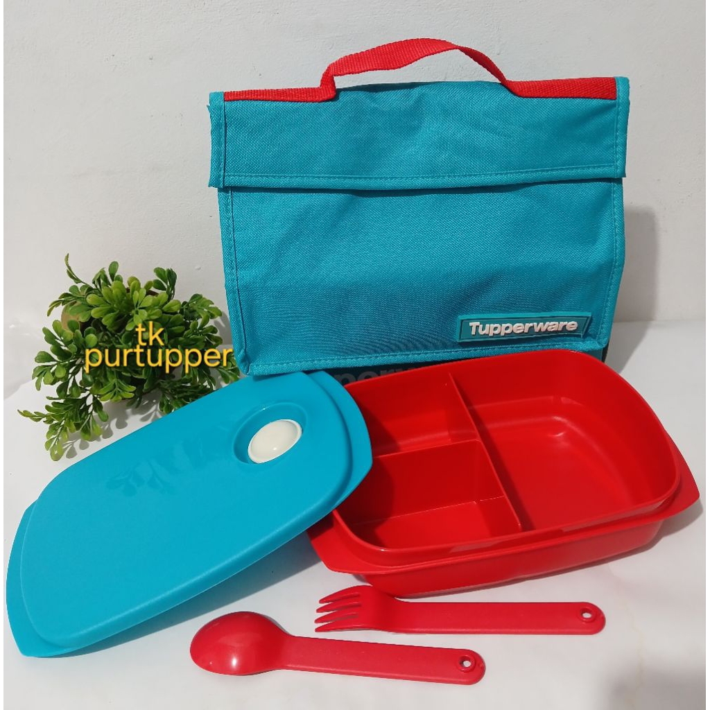 TUPPERWARE BYO lunch set@1L,christalwave Lunch  tempat bekal