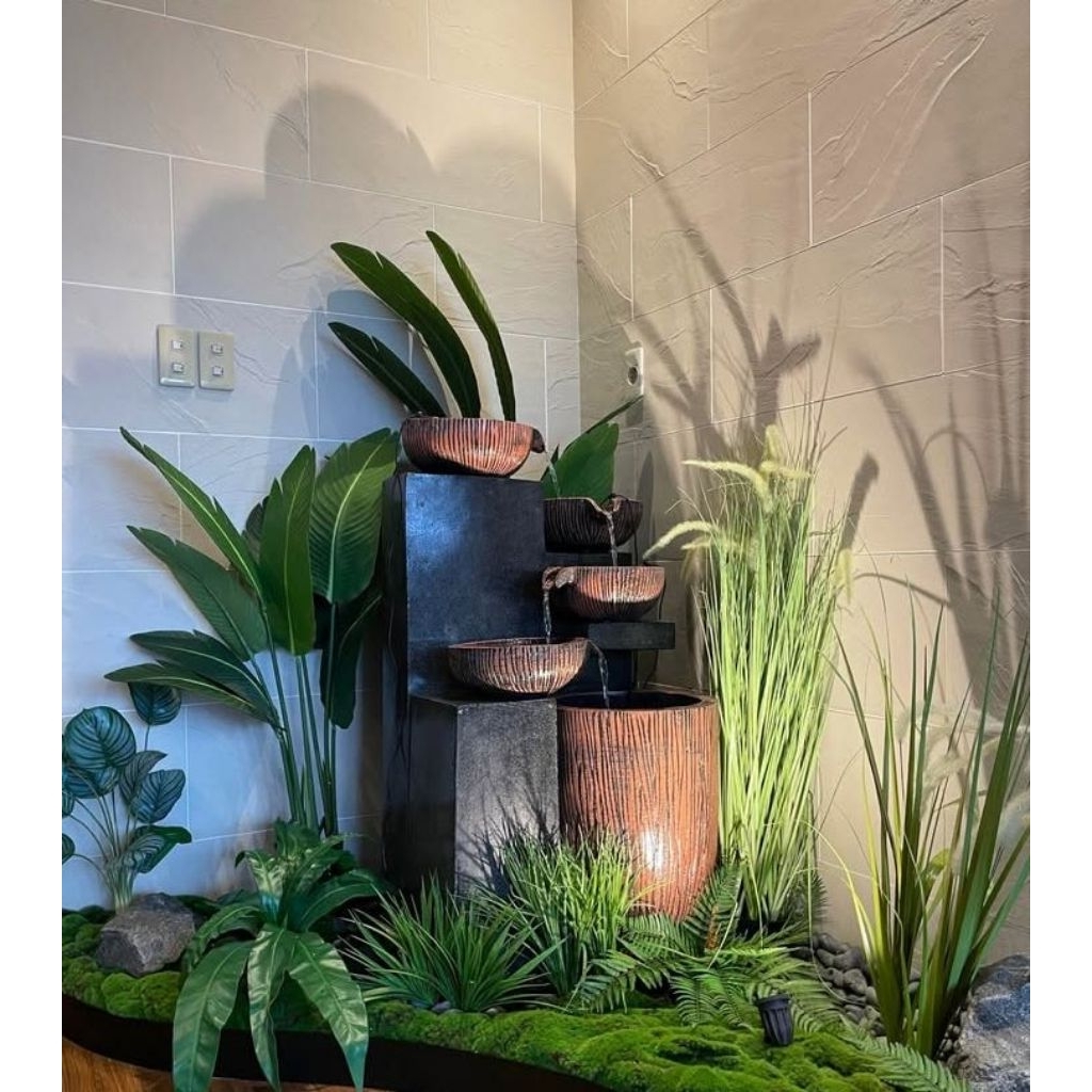 air mancur minimalis/air mancur batu/taman zen garden/taman Jepang/taman kering/taman minimalis