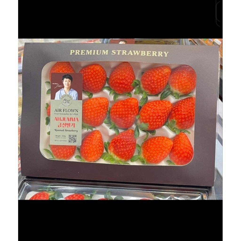 Strawberry Merah Fresh / Strawberry Korea Ahjumma 330 Grm
