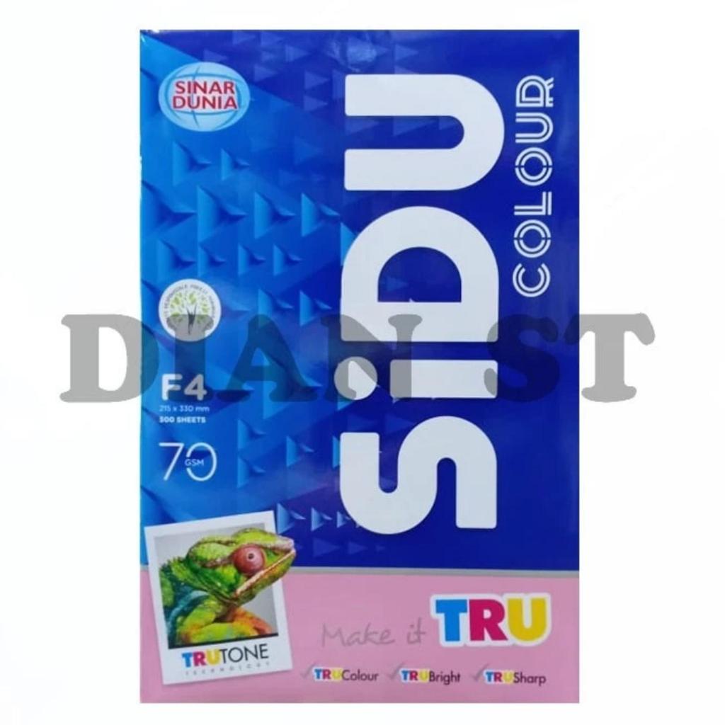 kertas hvs / sidu f4 70 gsm merah muda