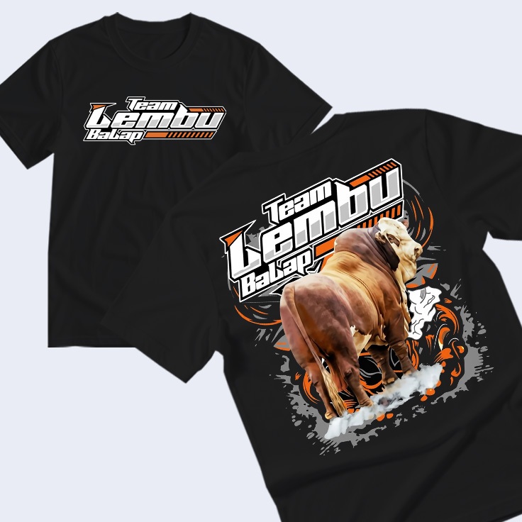 Kaos Distro Team Lembu Balap / Kaos Sapi Balap KAtun 24 s
