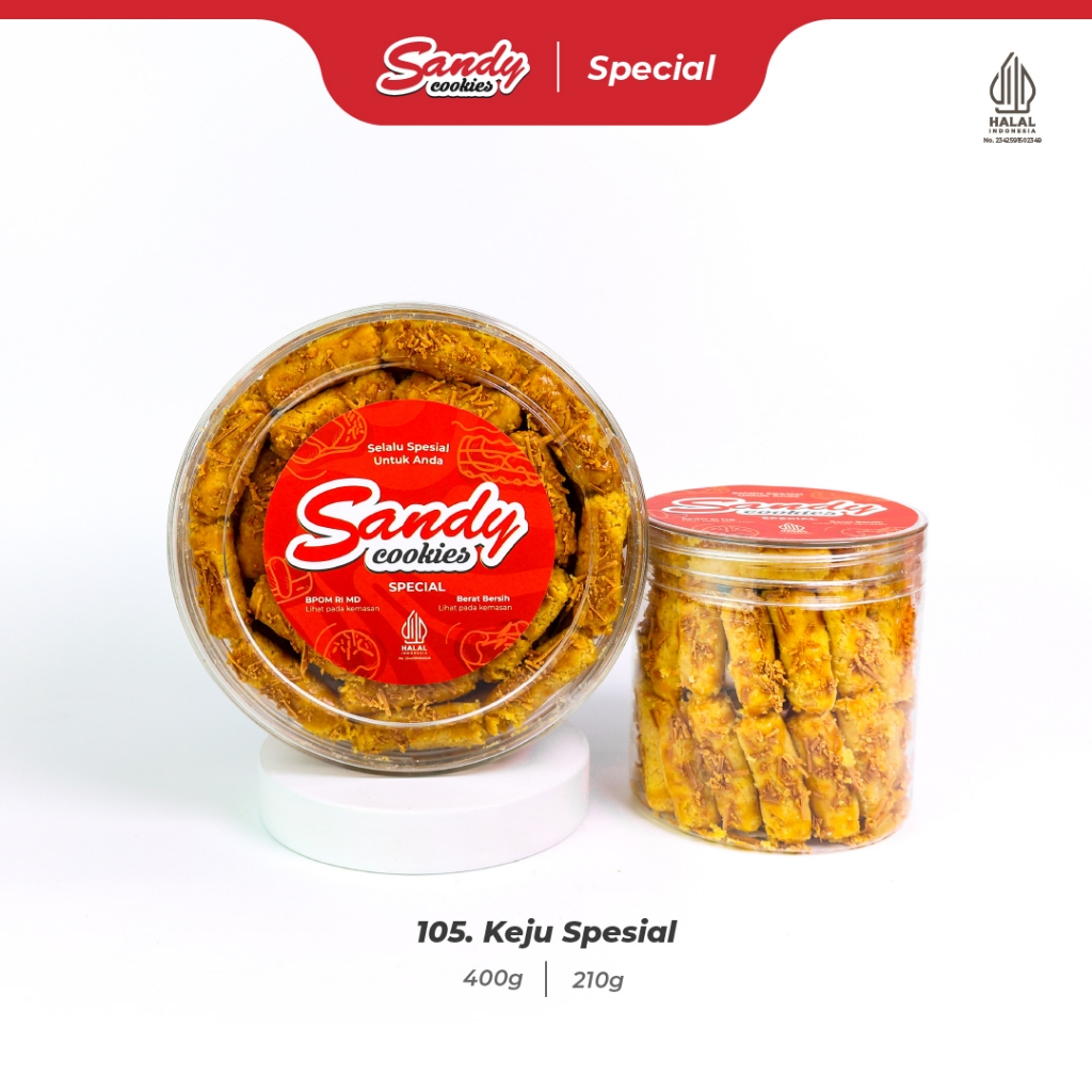 105. Keju Spesial - Kue Kering Sandy Cookies Special