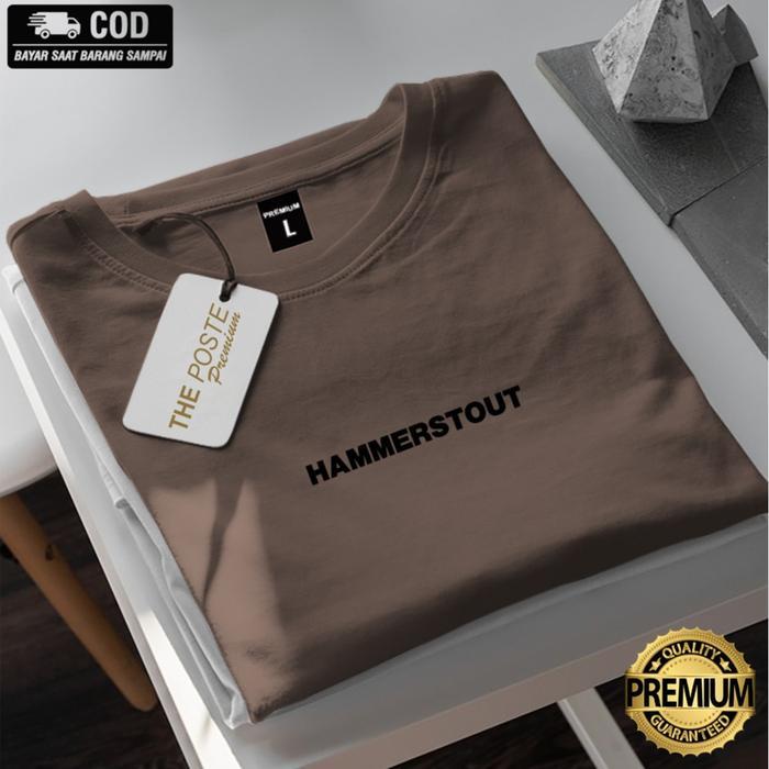 Benine Kaos Polos Coklat Tua / Kaos Distro Premium / Kaos Pria Wanita / Lengan Pendek