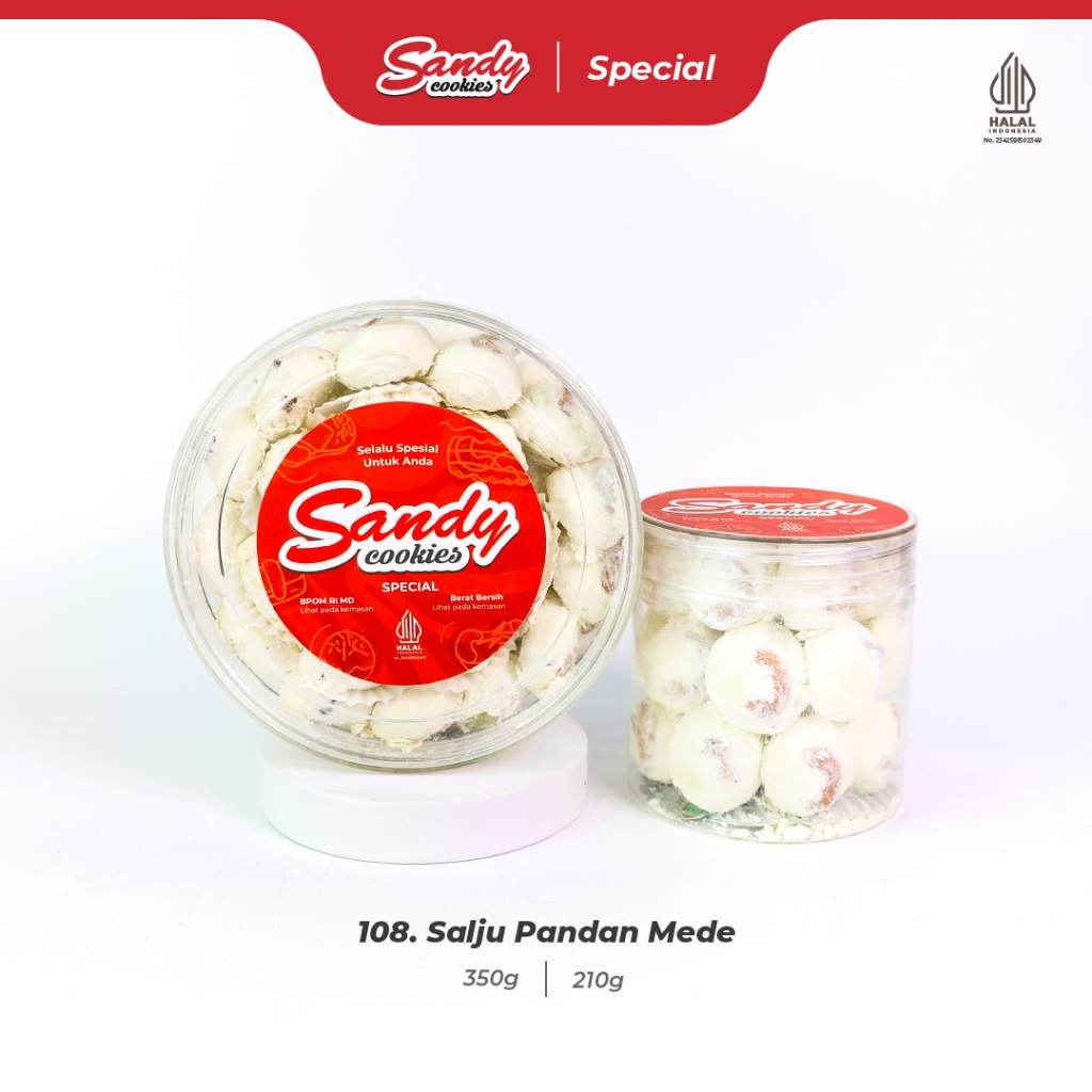 108. Salju Pandan Mede - Kue Kering Sandy Cookies Special