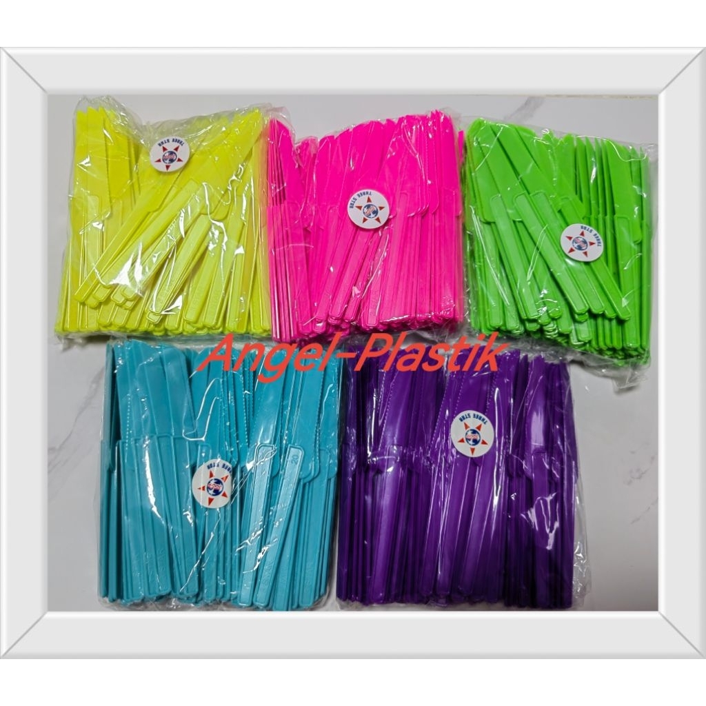 PISAU PLASTIK BROWNIES /PISAU KUE / PISAU ROTI PIZZA / PISAU KUE TART / PISAU SEKALI PAKAI / PISAU M