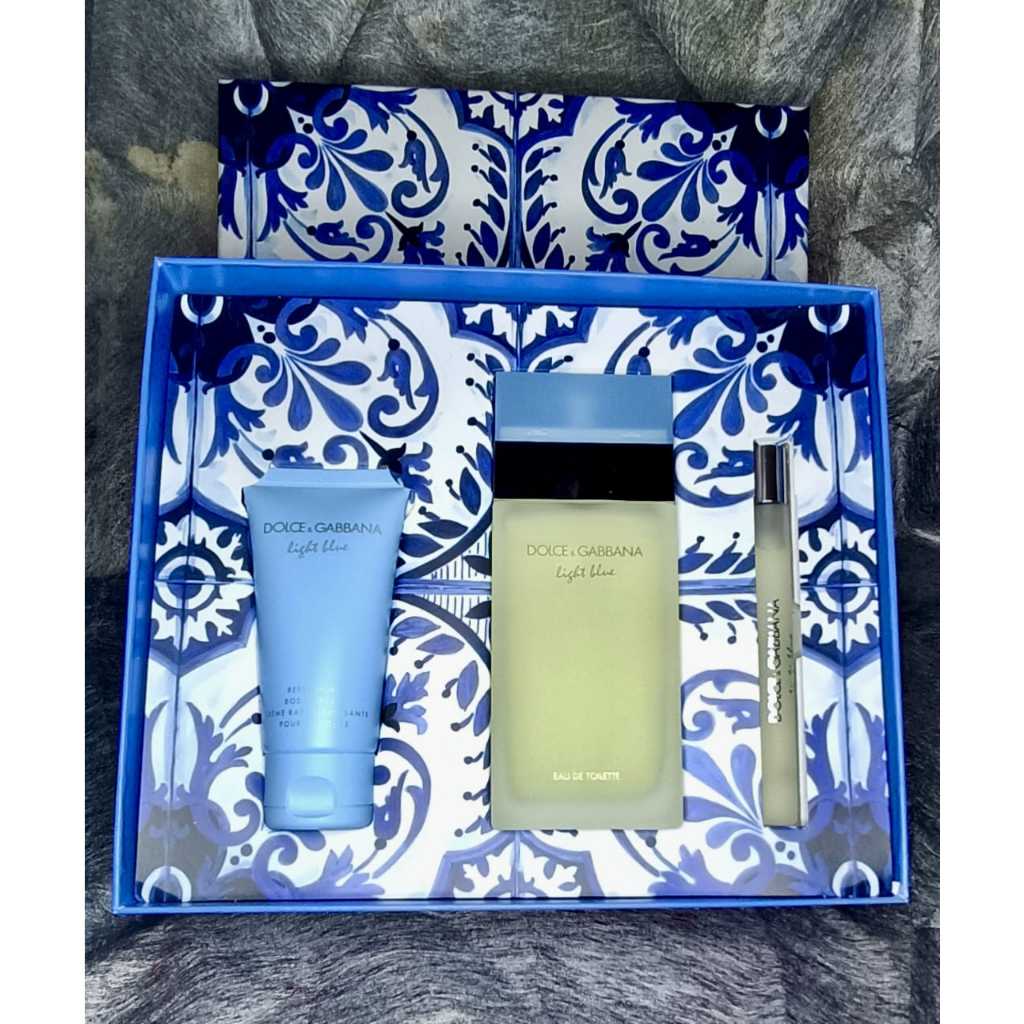 Parfum branded Dolce & Gabbana  Light Blue EDT Woman Gift Set