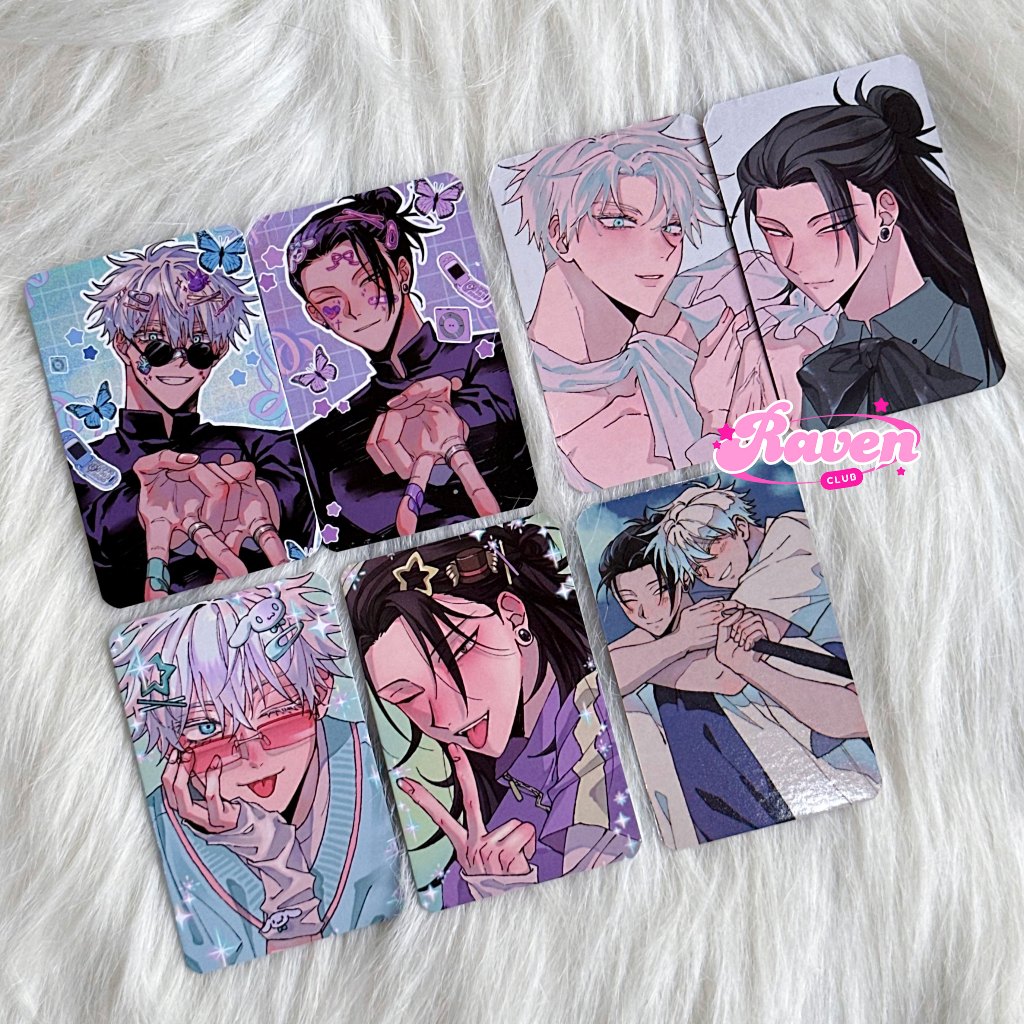 Photocard Jujutsu Kaisen Gojo Satoru & Suguru Geto - JJK PC Fanmerch Karakter Kartu Card Anime