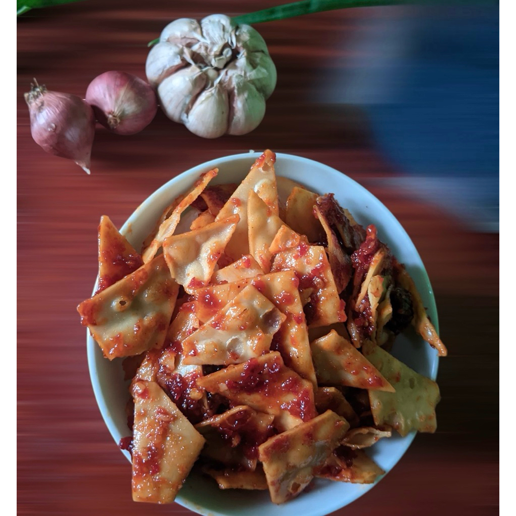 PANGSIT GORENG BALADO - PANGSIT 150GR - PANGSIT GURIH ENAK RENYAH