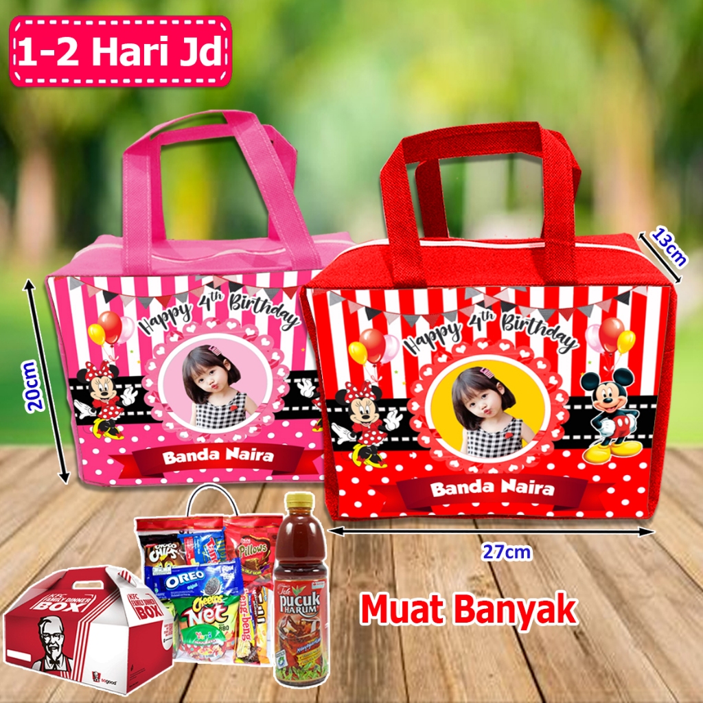 Goodie Bag Ultah Anak Custom Mickey