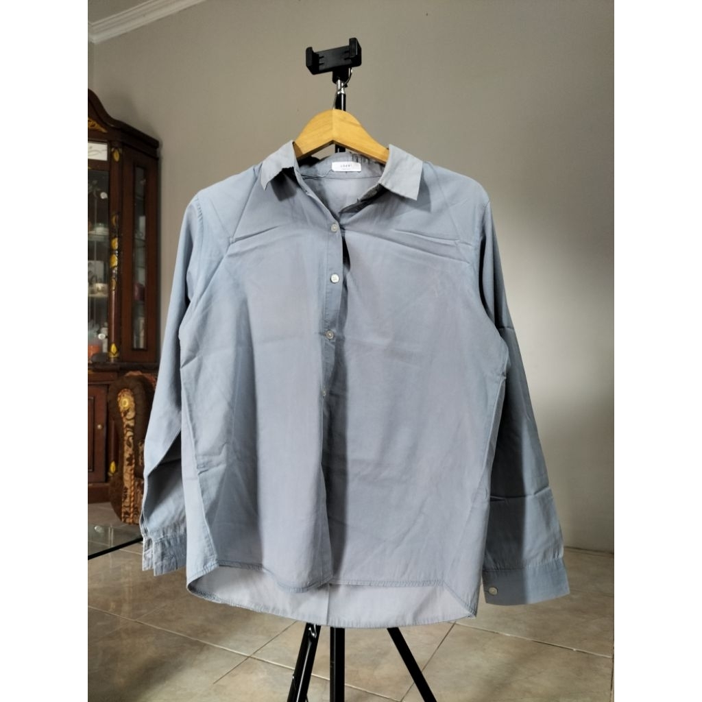 BAJU ATASAN KEMEJA WANITA POLOS KATUN POPLIN LUCU PL