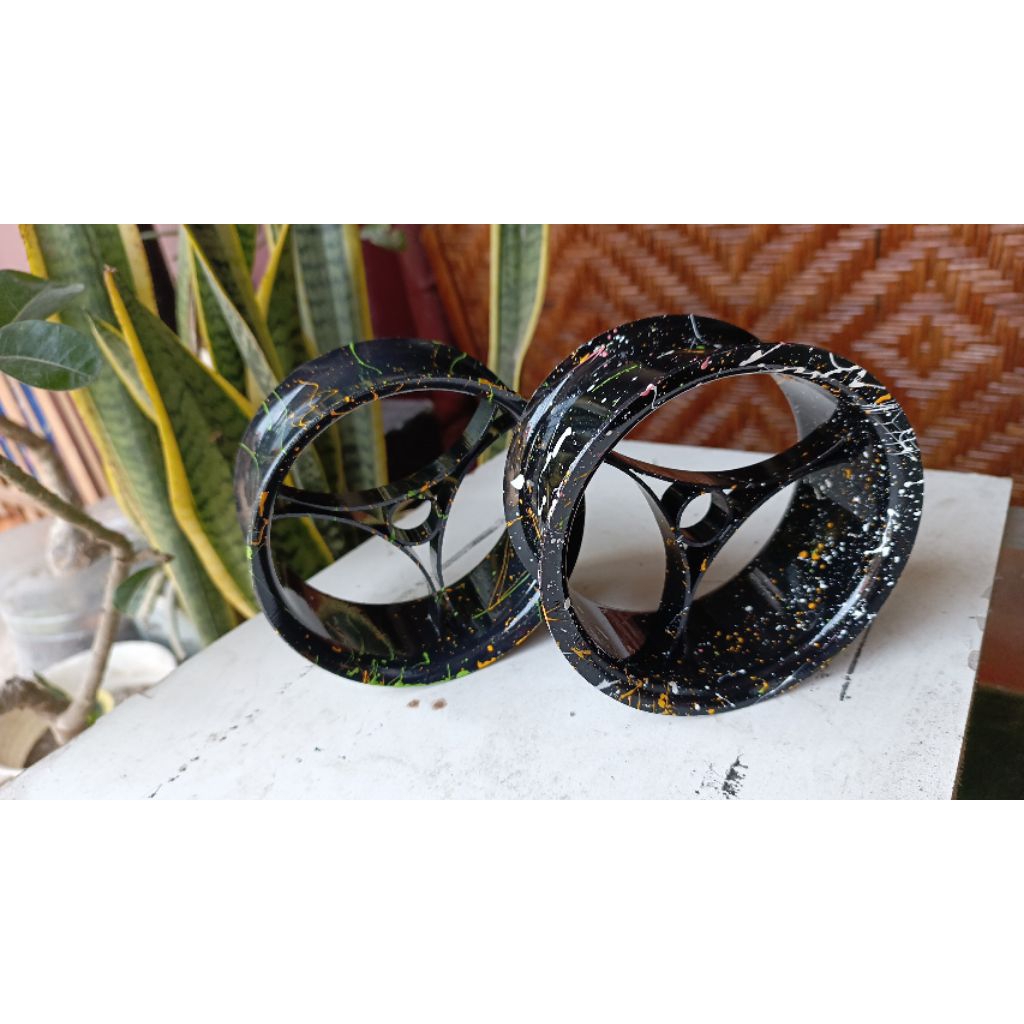 bladu racing 4 inch/motif/warnahitam
