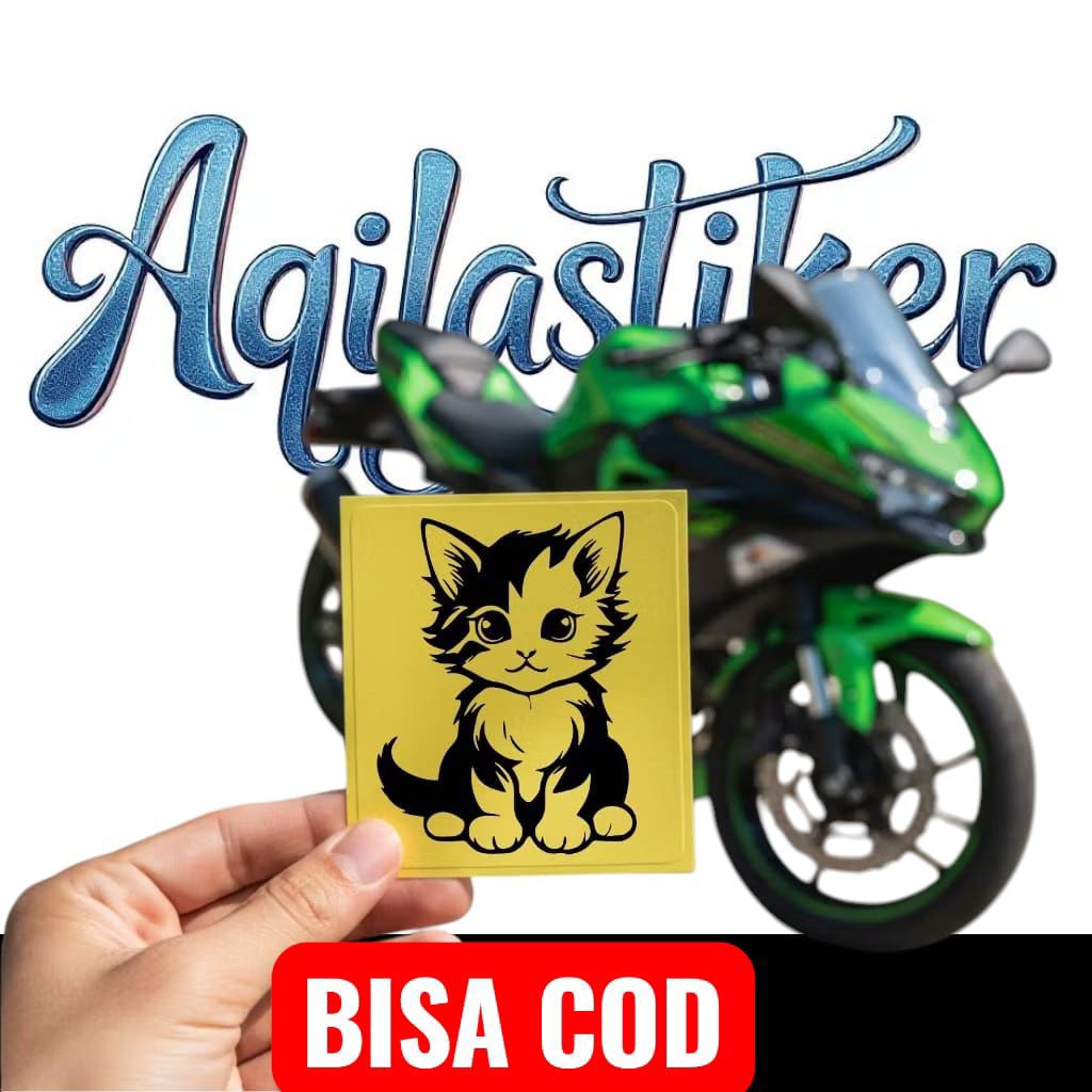 stiker kucing lucu