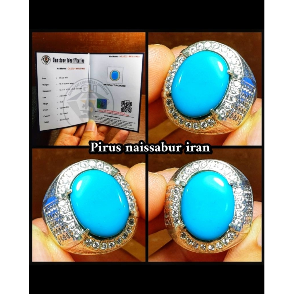 batu pirus polosan full porslen asli iran persia