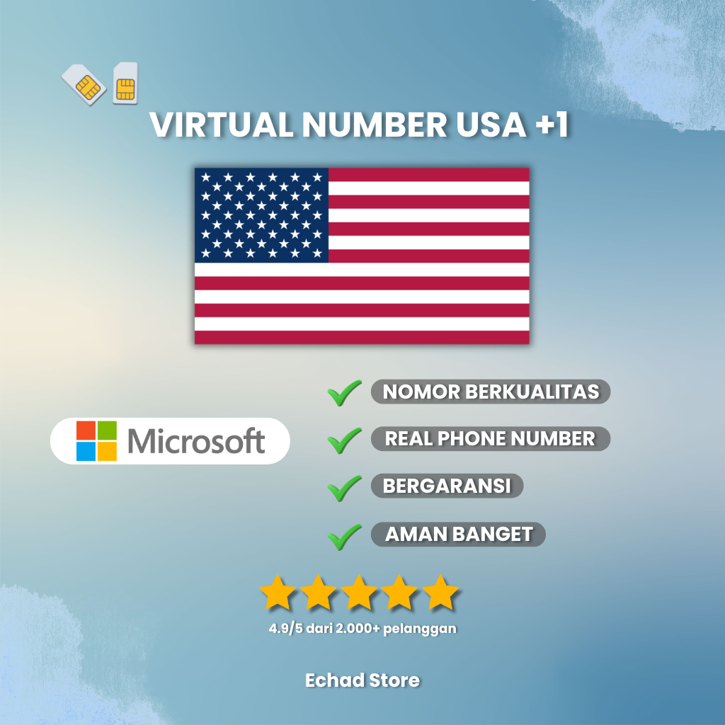 Nomor Luar Amerika Serikat US Microsoft Bisa Untuk Email Outlook Terkunci DLL