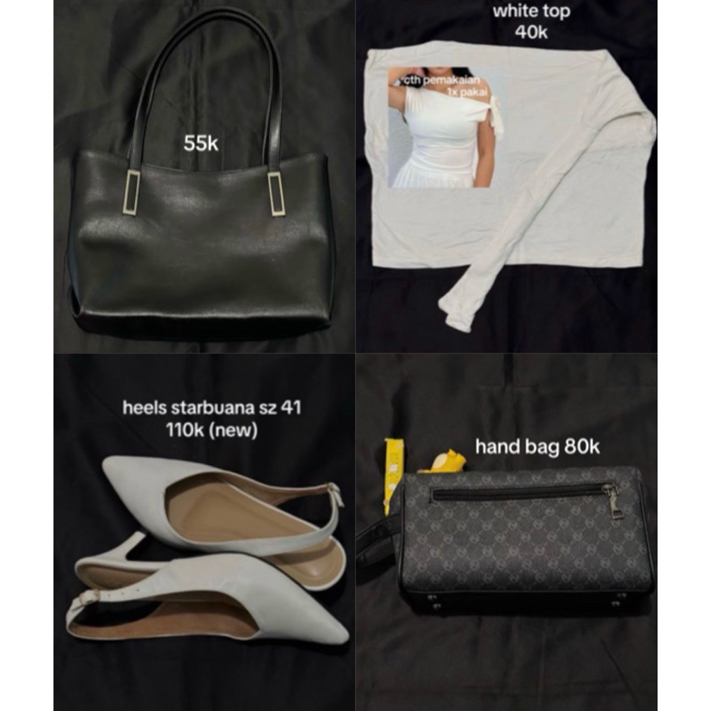 Preloved & Baru (Baju, Heels, Tas, Kosmetik)