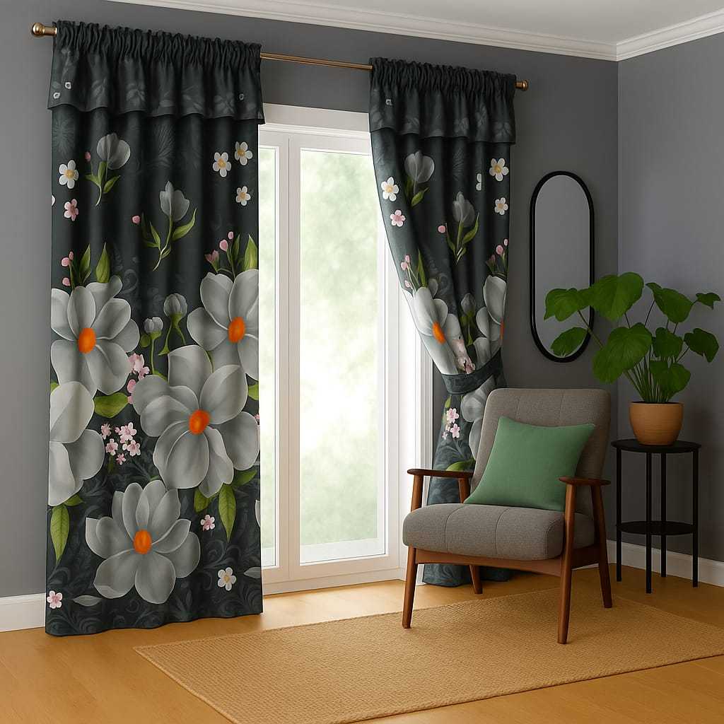 Delisa Gorden Pintu Serut Premium Gaya Elegan Ukuran 200x100cm