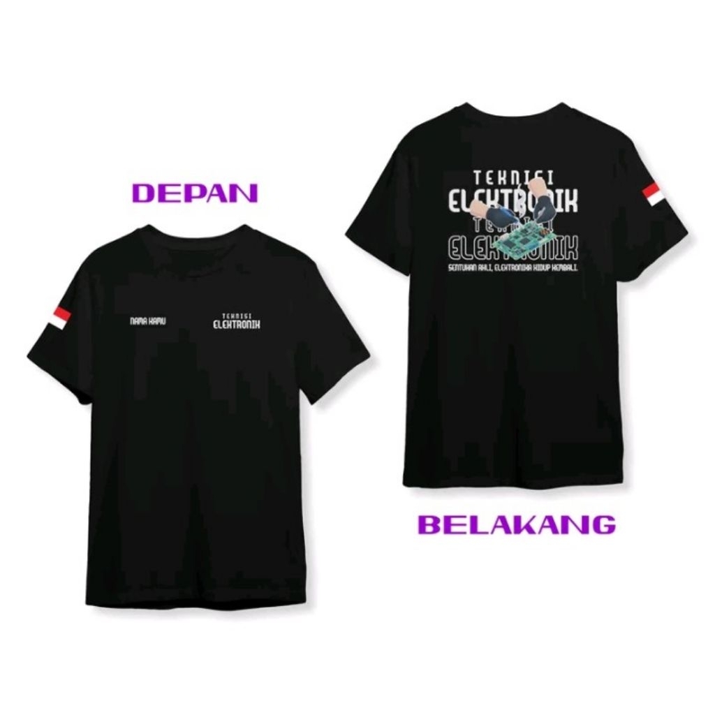 KAOS JURUSAN TEKNIK ELEKTRONIK BAJU KAOS DISTRO 100% COTTON