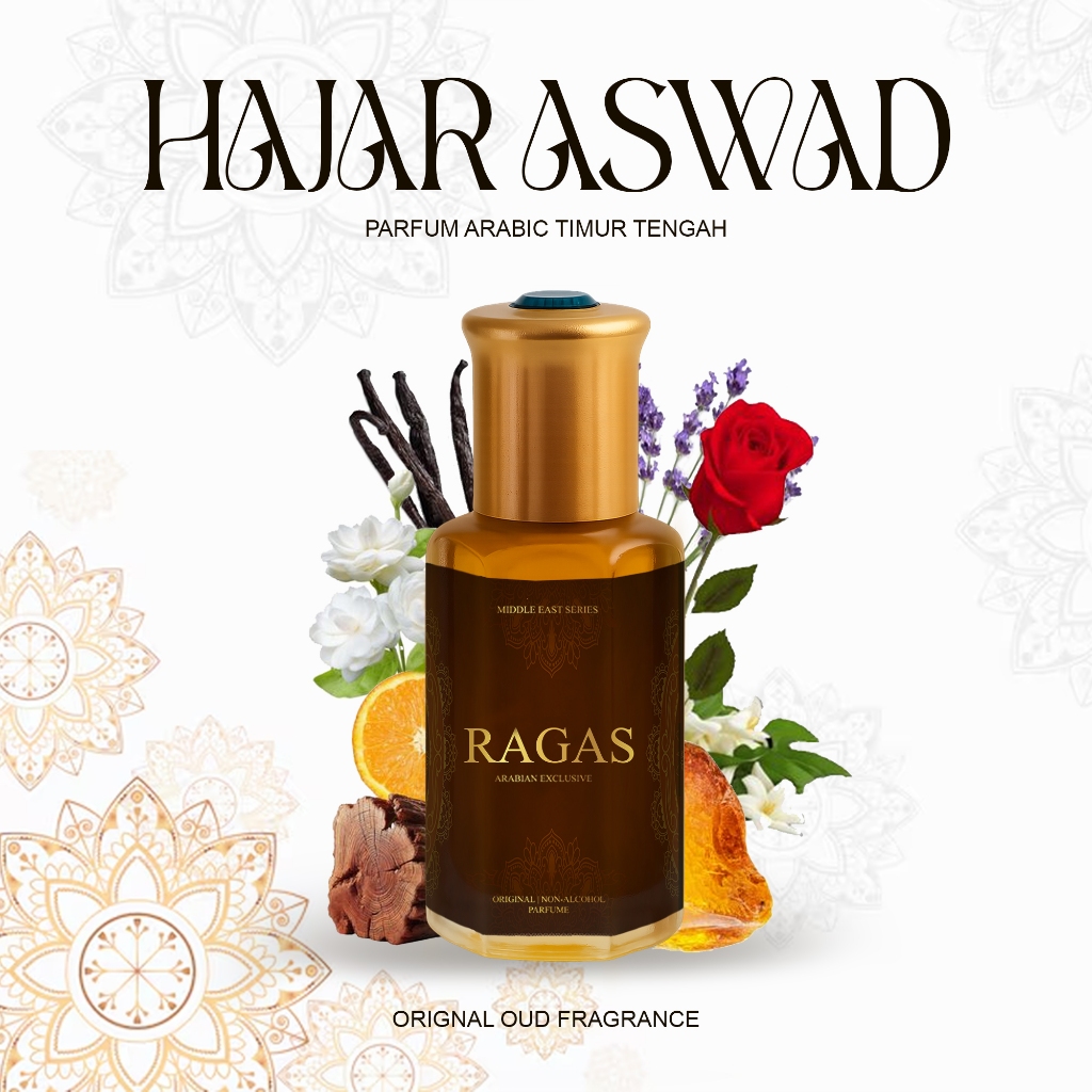 PARFUM HAJAR ASWAD  ARABIC - Parfume Sholat Al rehab - Minyak wangi arab murni tanpa cmpuran AIkohoI