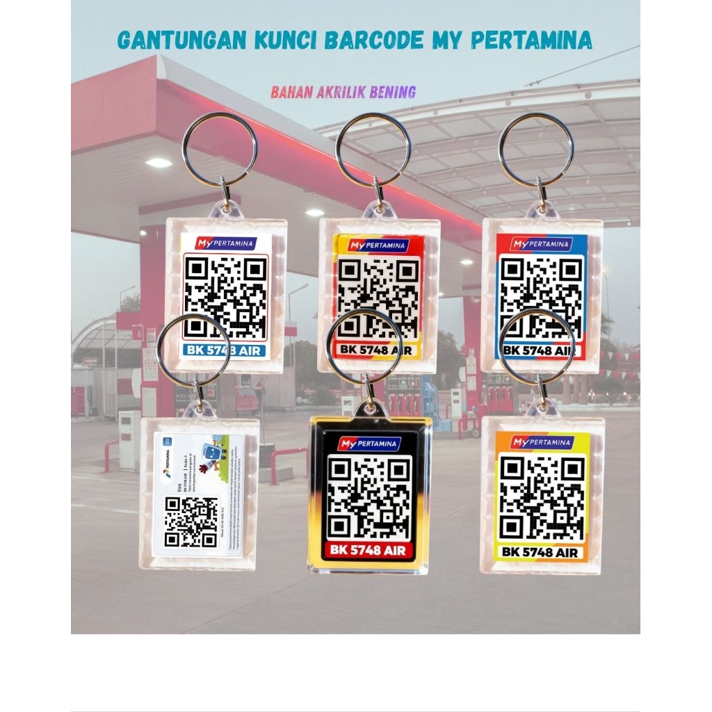 Gantungan Kunci Barcode My Pertamina