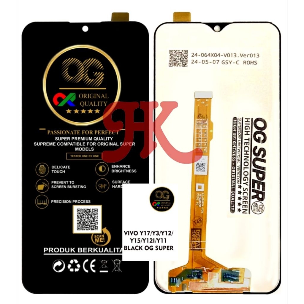 LCD  VIVO Y12 LCD TOUCHSCREEN VIVO Y3/Y11/Y12/Y12I/Y15/Y17 LCD FULLSET ORIGINAL