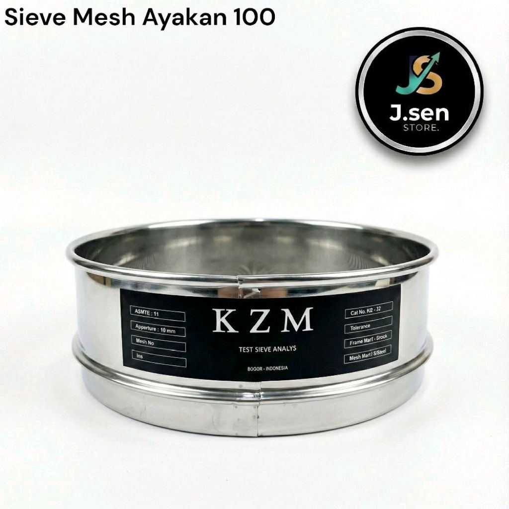 KZM Sieve Ayakan Stainless Mesh 100 (150 um) Diameter 40 cm