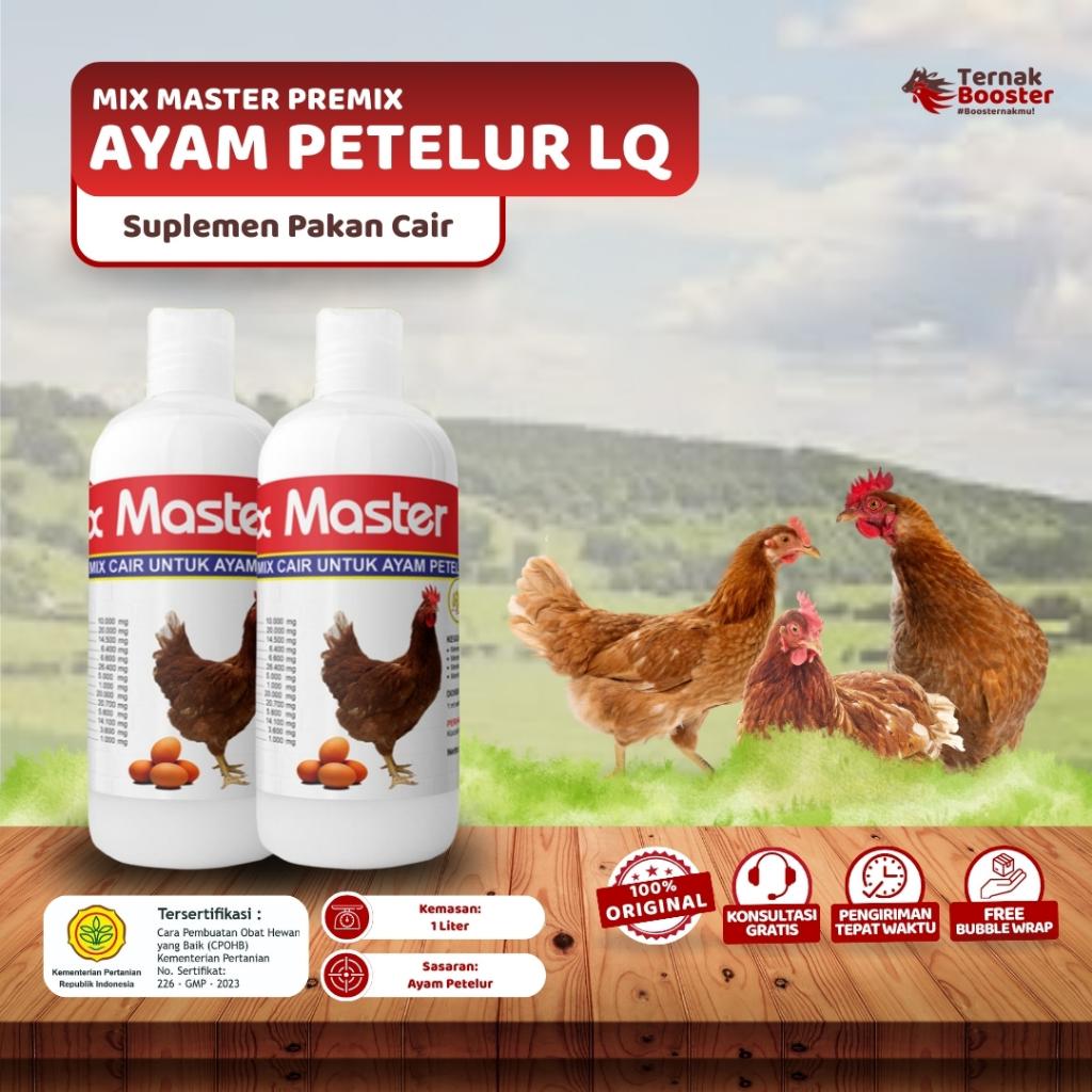 Master LQ Layer – Premix Cair Khusus Ayam Petelur