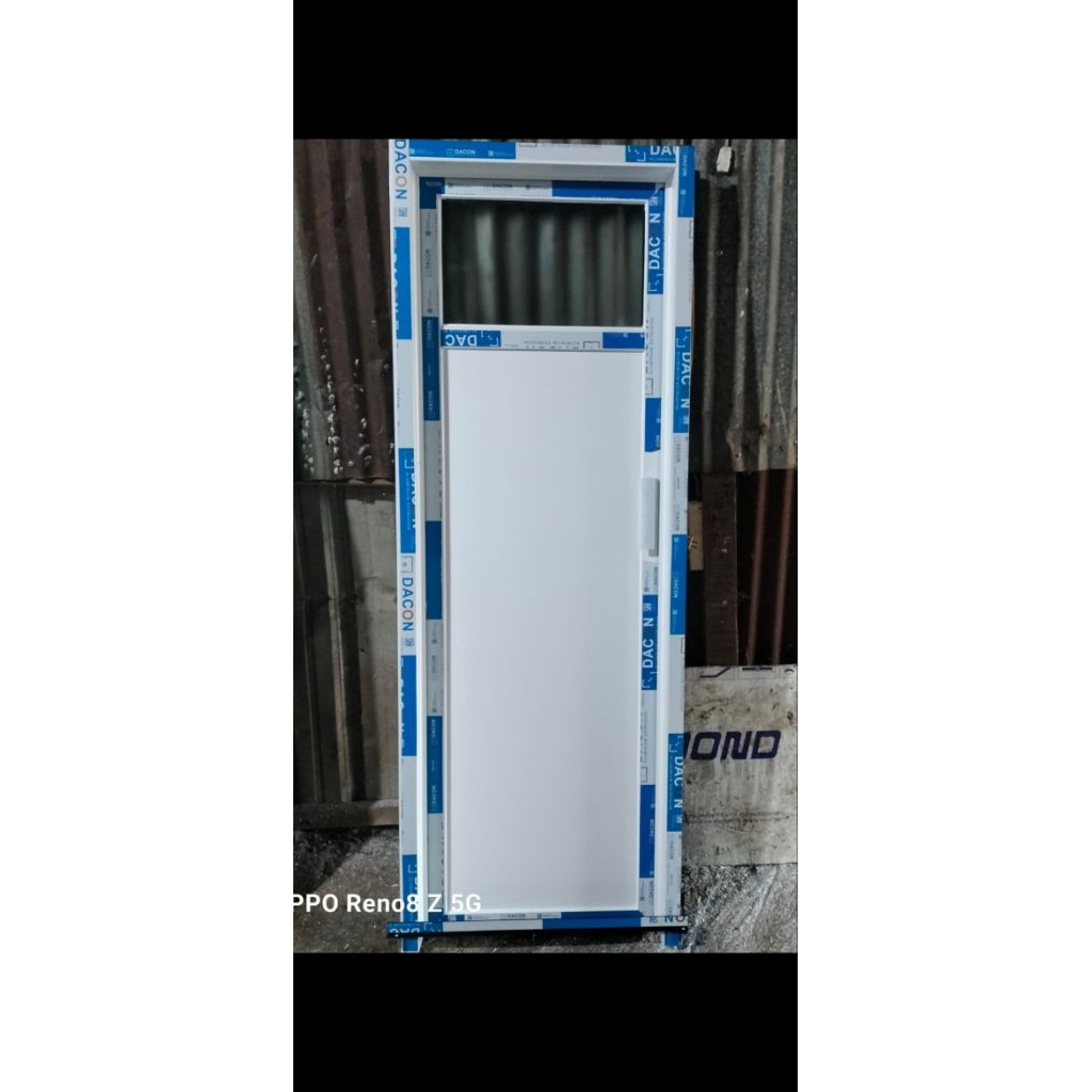 PINTU KAMAR MANDI ALUMUNIUM ACP+KACA ES BISA CASTEM UKURAN LENGKAP SAMA AKSISORISNYA (FREE PACKING K