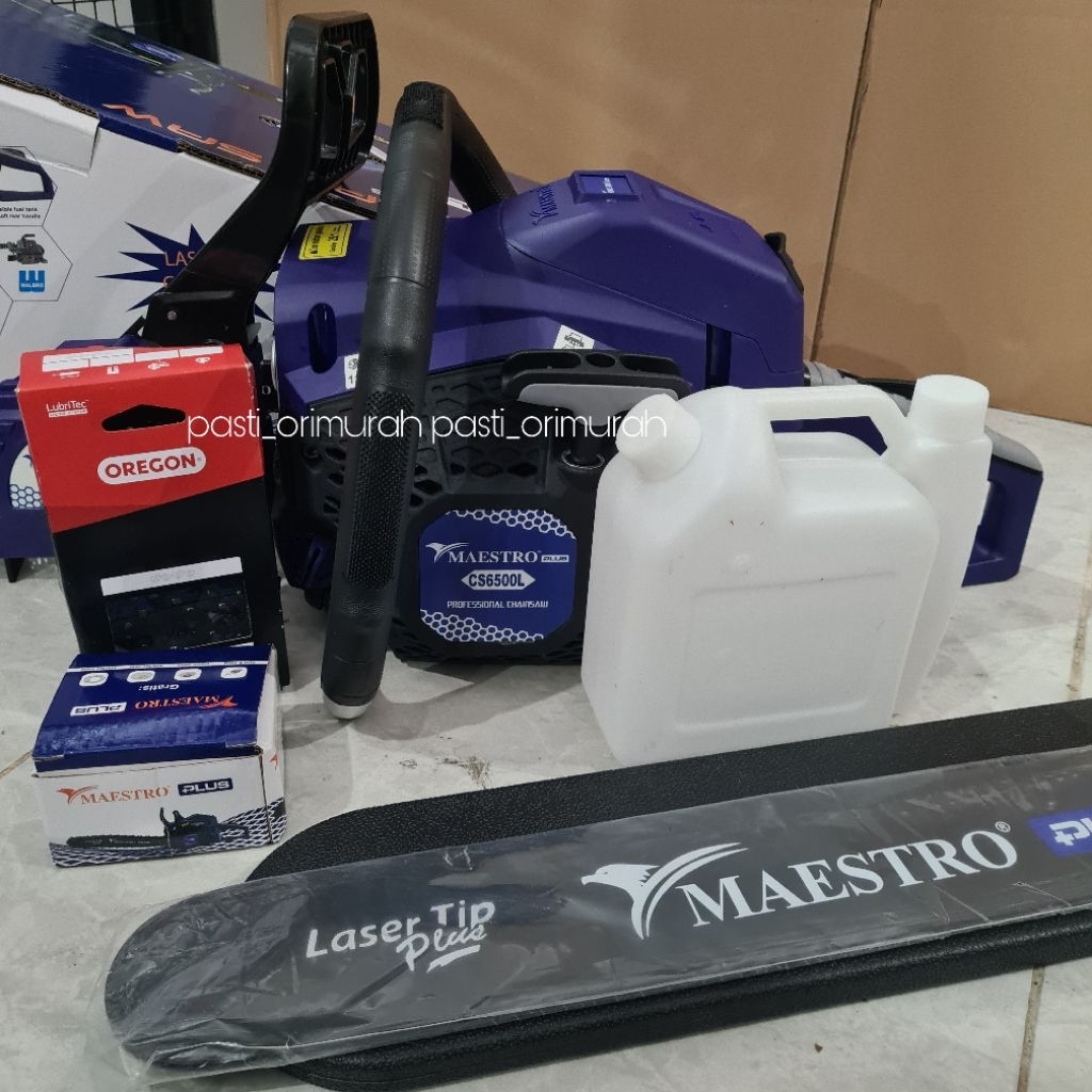 Mesin Chainsaw Maestro Chain saw Maestro Plus CS 6500G CS6500G CS 6500 G CS6500L CS 6500L CS 6500 L 