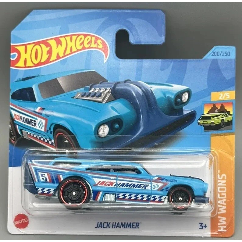 Hot Wheels Jack Hammer Blue Short Card - HW Wagons