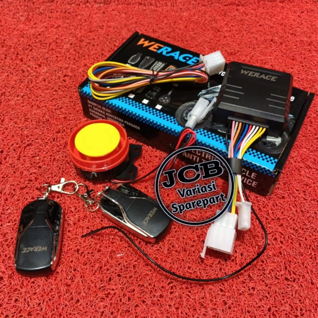 remote alarm WERACE/alarm motor universal/remote alarm untuk segala motor
