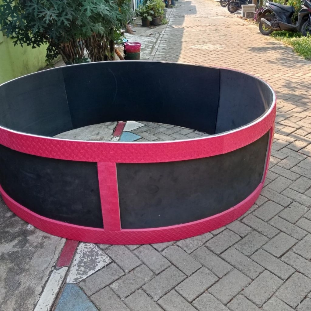 Geber Ring Aduan Ayam Lis Merah Diameter 3m