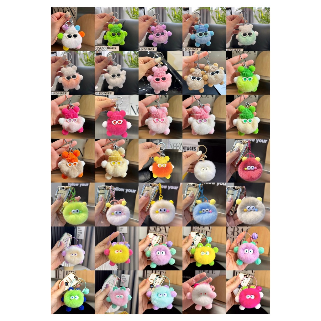 Gantungan Kunci Bulu, Gantungan Tas, Gantungan Lucu