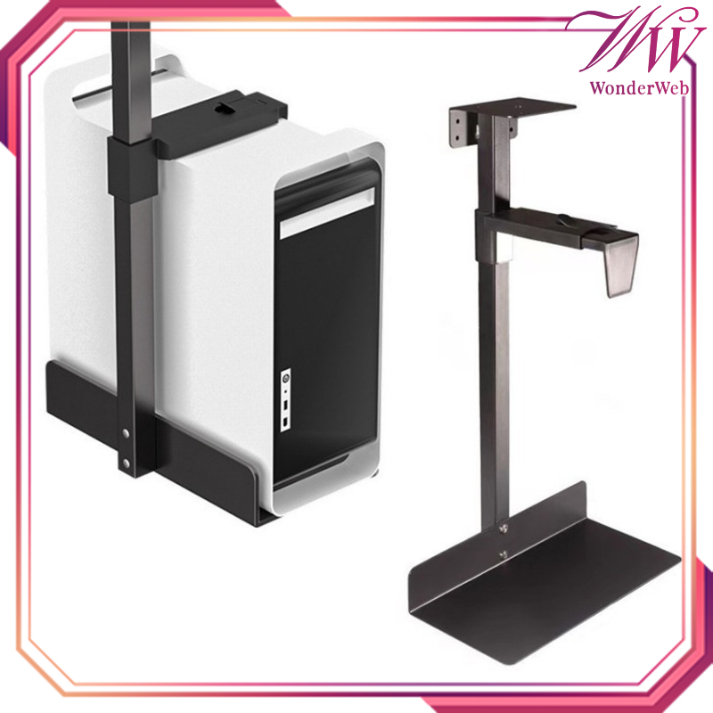 1set Tray CPU Komputer Bawah Meja Dudukan CPU Komputer Rak CPU Komputer Dinding Bracket CPU Komputer