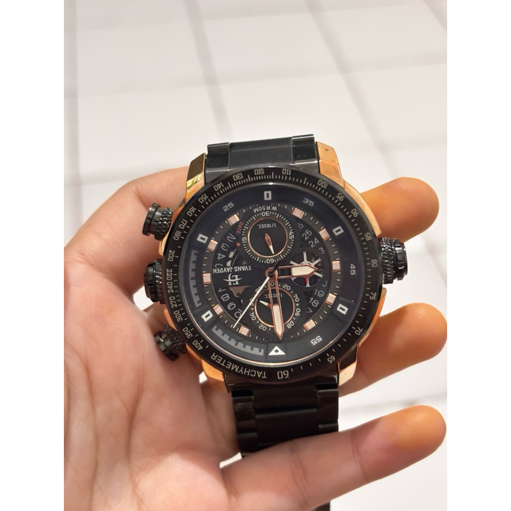 Preloved jam tangan evans jayden 9466