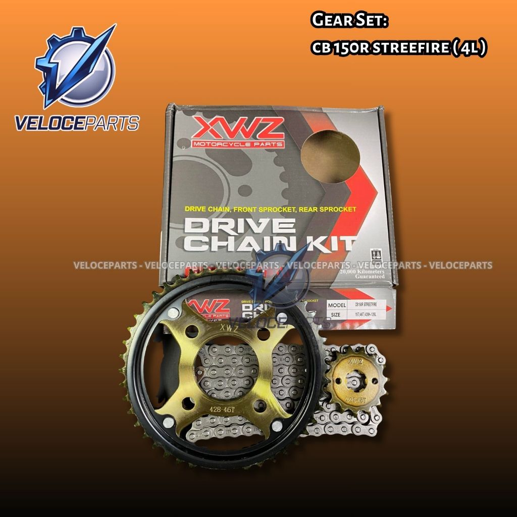 GEAR SET XWZ CB150R Streetfire 4L