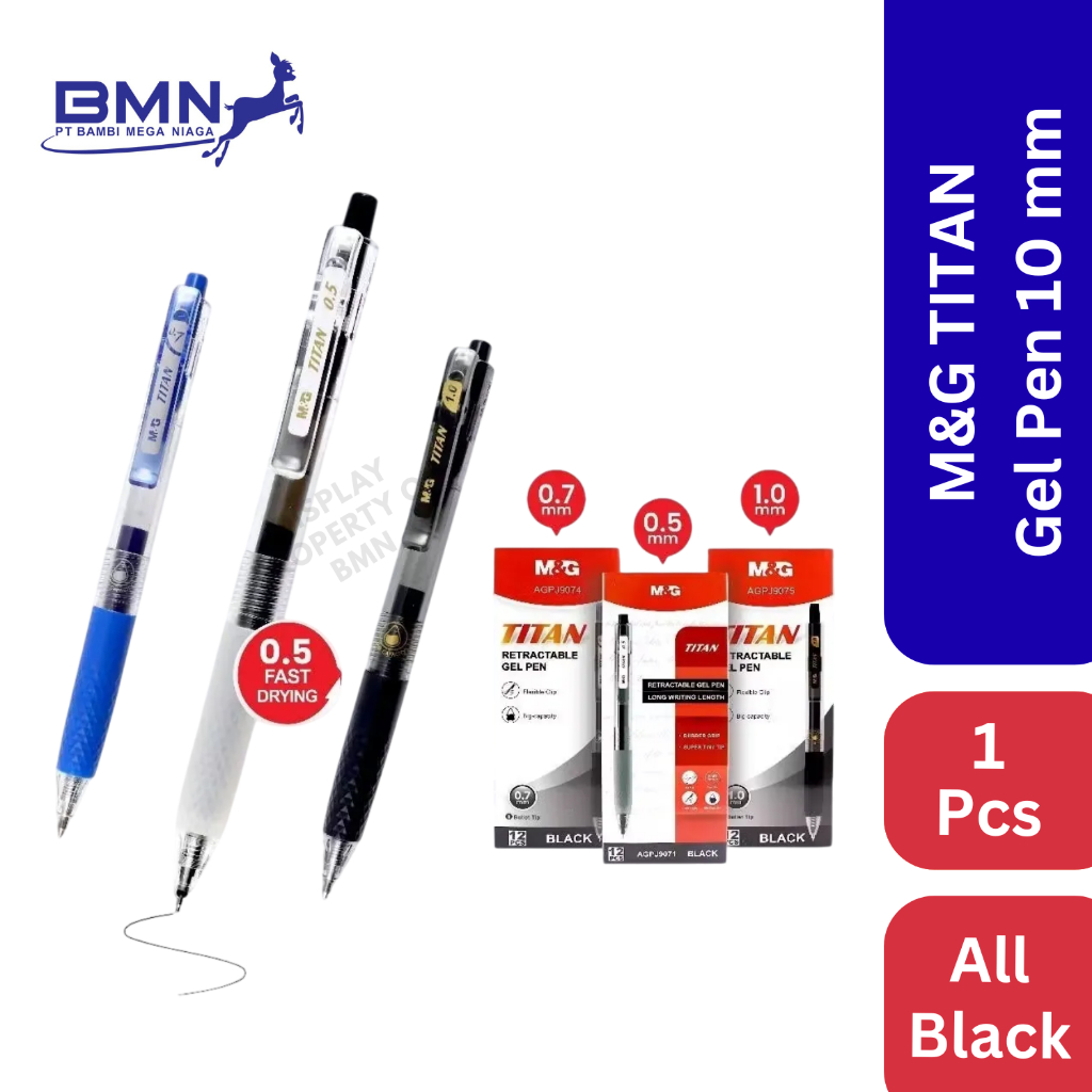 M&G Titan Gel Pen 10mm 1 Pcs All Color Original