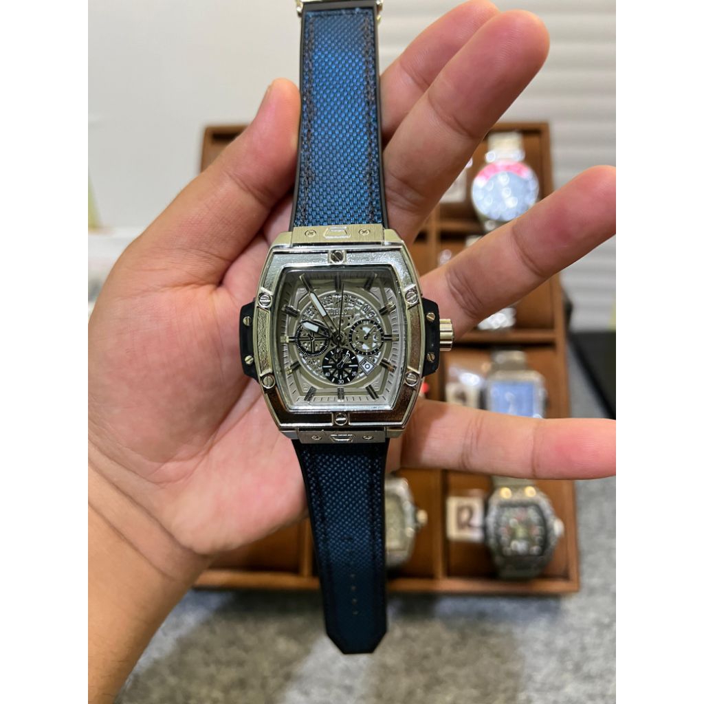 JAM TANGAN PRIA ACCESORIES CASUAL HUBLOT SENA