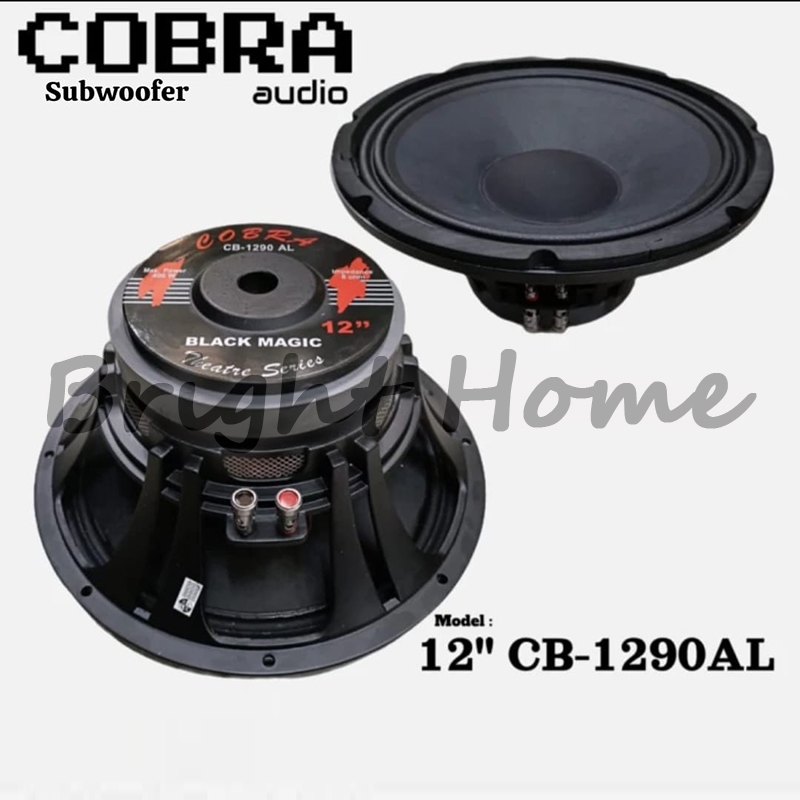 COBRA CB-1290AL CB1290AL Subwoofer Speaker 12 Inch Black Magic Frame Aluminium
