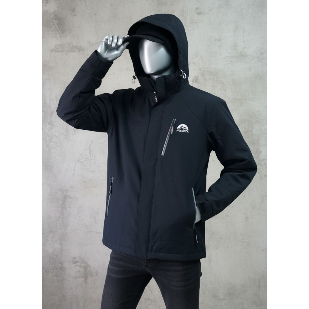 Black Tambora Fier Jacket  Inner Jaring Jaket Pria