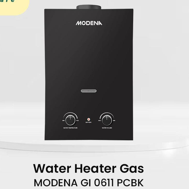 Water Heater Gas Modena GI0611 PCBK/Water Heater GAS LPG