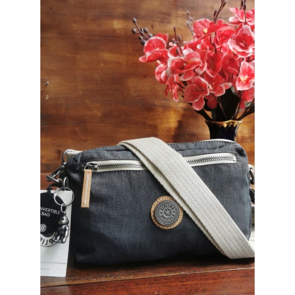KIPLING -TasSelempang/TasPinggang/Slingbag/Waistpack/CrossbodyBag/Kipling Halima Casual Grey