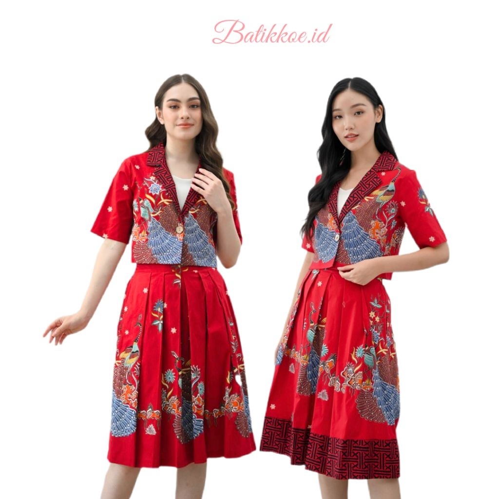 Atasan Batik 316 & 165 & 294 BBC RED / Outer Batik Modern / Batik Couple /Outer / Batik Couple Kelua